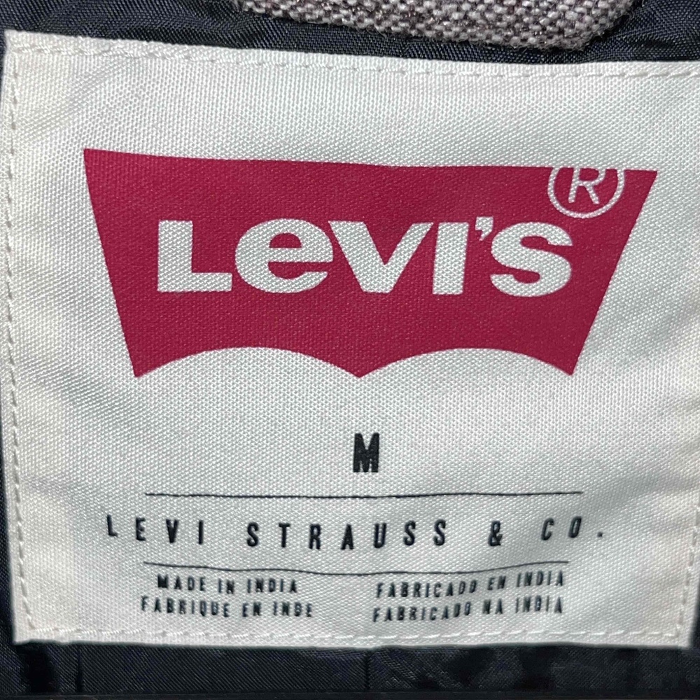 Levi's Mens Heather Brown Front Pockets Blazer Size M - Picture 3 of 3